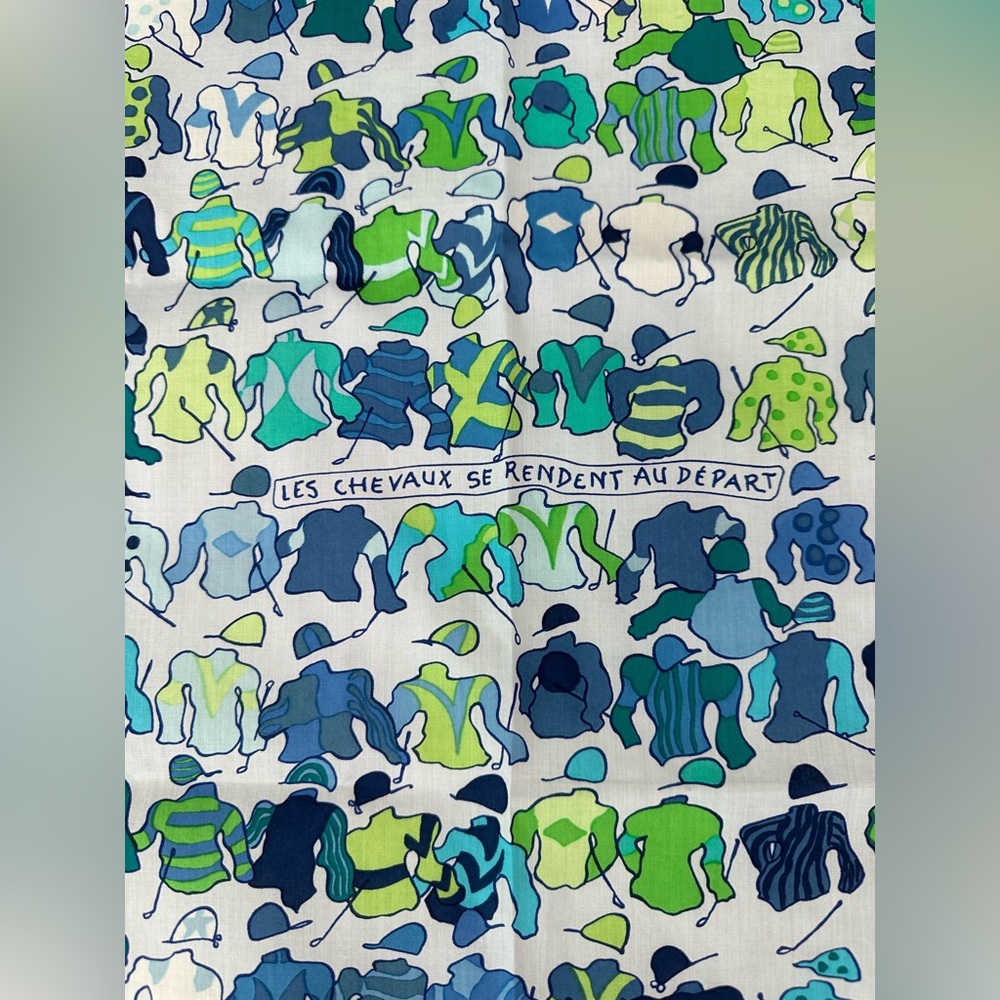 Hermès Vintage Jockey Pattern Scarf